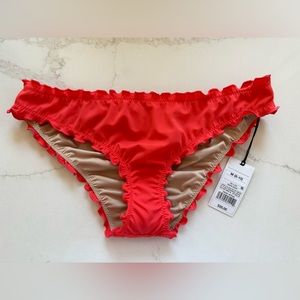 Shade & Shore red/coral bikini bottoms